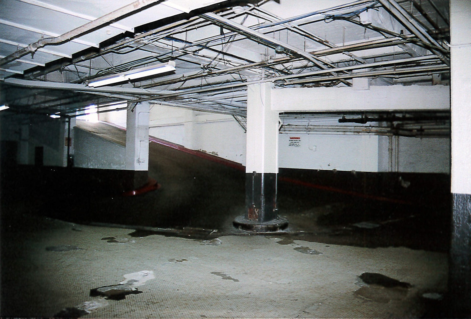 Basement parking garage